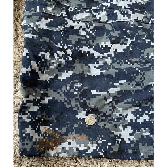 USN United States Navy Blue Digital Gore-tex NWU Parka Medium Short - Picture 8 of 9